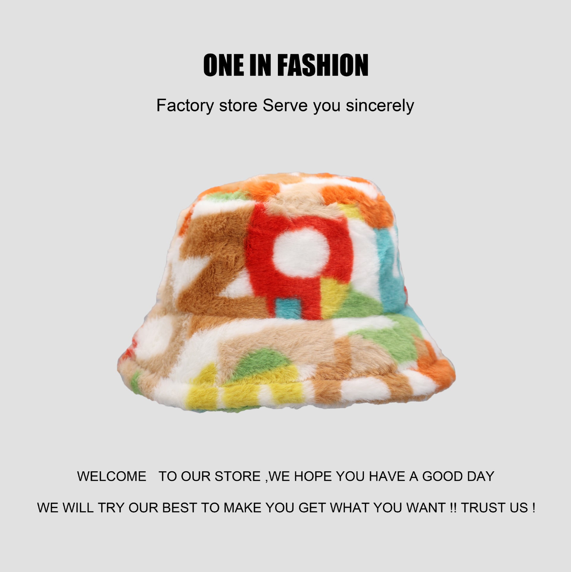 Sombrero De Pescador De Felpa Con Estampado De Leopardo Tie-dye al por mayor